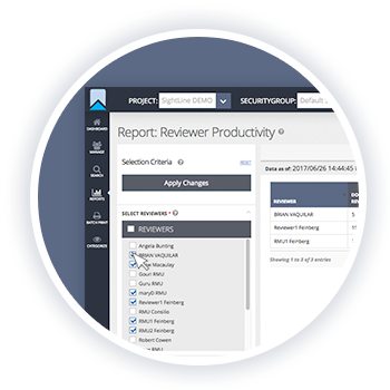 Report: Reviewer Productivity Screenshot